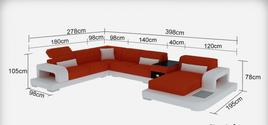 Ledersofa Couch Wunnlandschaft Eckcouch Eck Garnitur Design Modern Sofa G8006