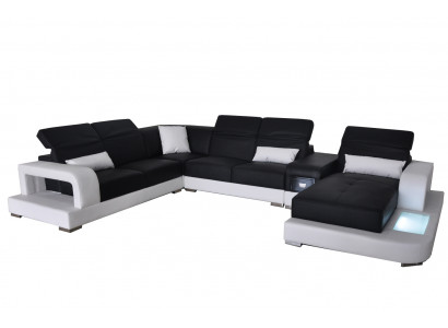 Lieder Ecksofa Eck-Wohnlandschaft Garnitur Design Modern Couch Sofas U-Form G8006
