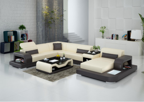 Lieder Ecksofa Eck-Wohnlandschaft Garnitur Design Modern Couch Sofas U-Form G8006
