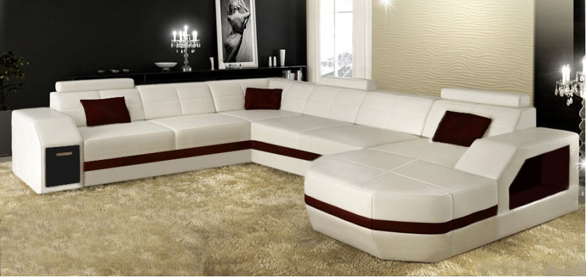 Wunnlandschaft Liederstull Couch Ecksofa Eck Garnitur Design Modern Sofa mat USB