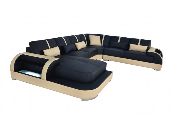 Lieder Couche Polster Sëtz Eck Garnitur Modernen Design Sofen Wunnlandschaft U Form