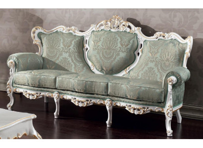 Dräisëtzer Couch Polster Luxus Sofa Sëtz Sofas Zëmmer Miwwelen 3er Italien Design