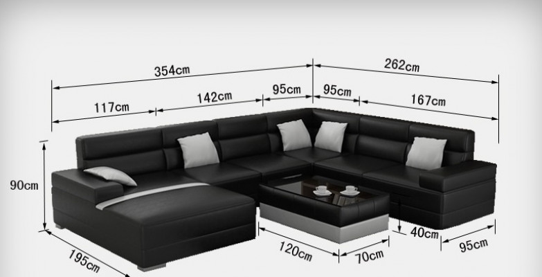 Ledercouch Sofa Wunnlandschaft Eckcanapé Eck Garnitur Design Modern Sofa U-Form USB