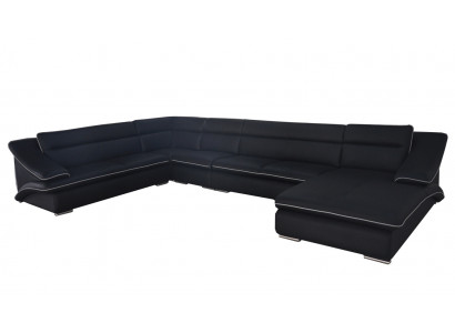 Sofa Ecksofa Design Polster Eckcouch Eckgarnitur Couch U-Form Wunnlandschaft +USB