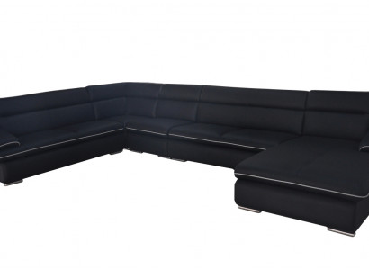 Sofa Ecksofa Design Polster Eckcouch Eckgarnitur Couch U-Form Wunnlandschaft +USB