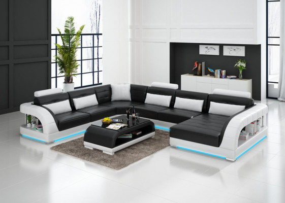Canapé-Set mat USB Polstersofa Set 3+2+1 Lieder Couchen Sofas Komplett