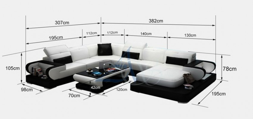 Ledersofa Polster Sëtz Couch Garnitur Ecksofa Sofa Couch Wunnlandschaft Detmold