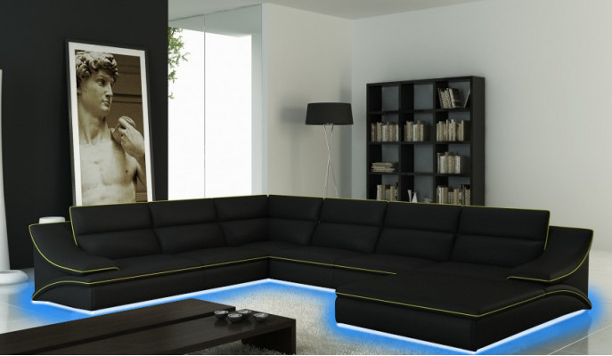 Liederdivan Canapé Sofagarnitur Nei 3+2+1 Sëtzer Garnitur Design Modern Sofa