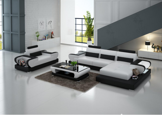 Design XXL Grousst Sofa Ecksofa Lieder Sofa Couch Polstereck Wunnlandschaft G8003E