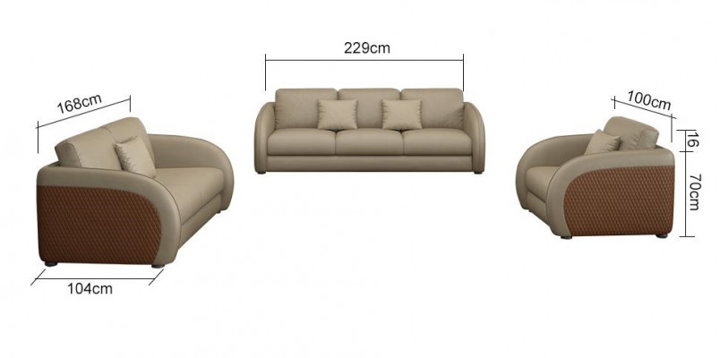 Garnitur Lieder Designer Sofa Couch Kissen 6-Deel Set Garnituren Couchtisch