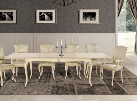 Iessdësch Dësch Holz XXL Italienesch Miwwelen Iesszëmmer Dëscher Iessdëscher 280cm grouss