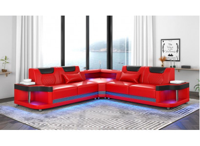 Design Esk Ecksofa L-Form Modern Sofas Ledersofa Couch Wunnlandschaft Sofa Nei
