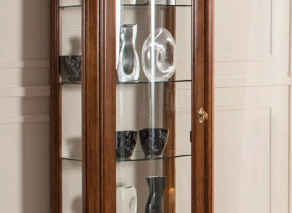 Wunnzëmmer Miwwelen Massivt Holz Vitrinen Glas Schaf Echtholz Anrichte Vitrin