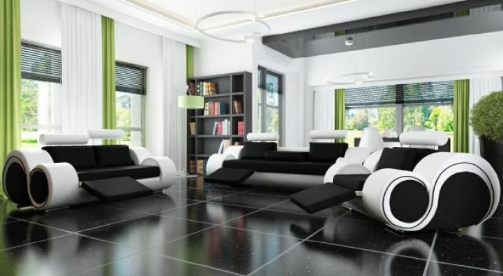 Sofa Canapé Garnitur Sëtz Polster Komplett Set 3+2+1 Sofen Canapé Designer