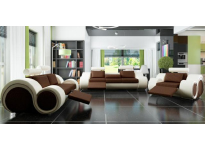 Designer Sofa-Garnitur 3+2+1 mat USB Polster Sofa Garnituren Brong Couch Set
