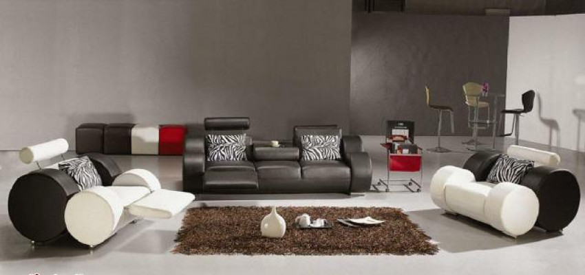 LEDERSOFA mat USB COUCH SET 3+2+1 SITZPOLSTER DESIGNER SOFA NEI