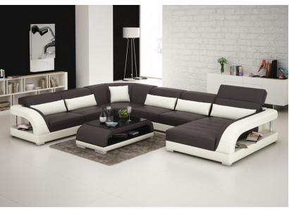 Wunnlandschaft Polster Eckcouch Ecksofa + USB Garnitur Landschaft Lieder Sëtz