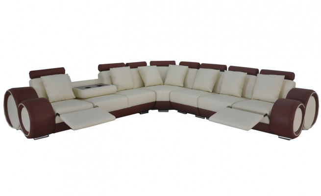Design XXL Lieder Gepolsterten Sëtz Zëmmer Eck Wunnzëmmer Sofa Couch Designer