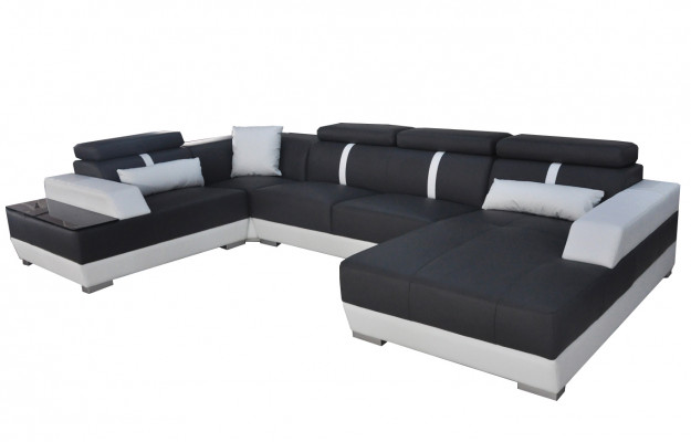 Liederdivan Wunnlandschaft Eck Garnitur Design Modern Divan U-Form + Chaise II K5015