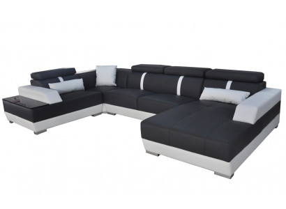 Liederdivan Wunnlandschaft Eck Garnitur Design Modern Divan U-Form + Chaise II K5015