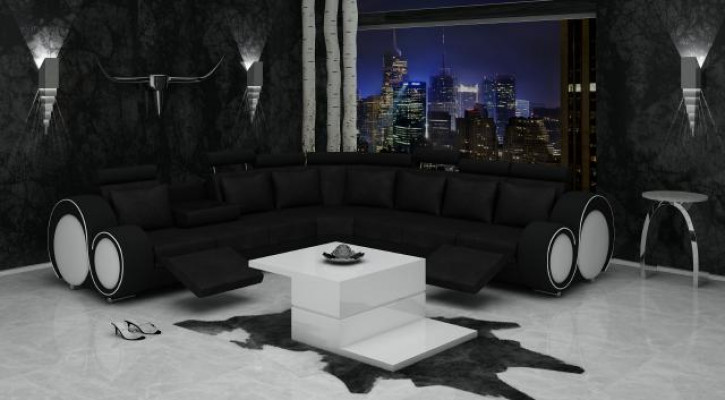 Textilsofa +USB, Designer-Ecksofa Wunnlandschaft Eck Nei Garnitur Lieder