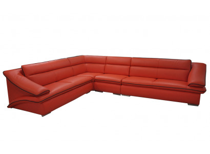 Design Lieder Wunnlandschaft Ecksofa Modern Couch Garnitur Ecke Rout USB + LED