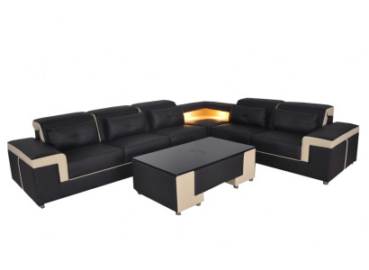 Eck Lieder Modern XXL Canapé Wunnlandschaft Canapéë Sofas Sofa L Form B2021 Dësch