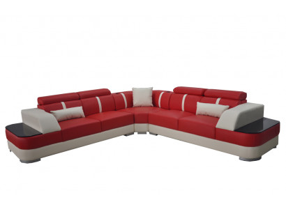 Lieder Sofa Wunnlandschaft Garnitur Design Modern Eck Sofen Luxus L-Form G8026B