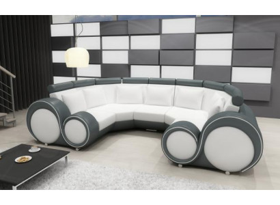 XXL Wunnlandschaft Lieder Sofa mat USB Design Polster Garnitur Canapé Ecksofa Grouss