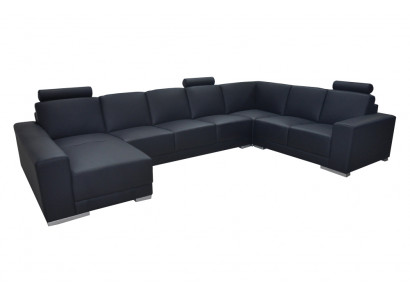 Ledercouch Couch Wunnlandschaft Eckcouch Garnitur Design Modern Couch U-Form