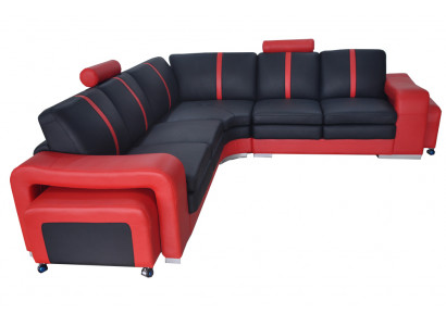 Ecksofa Couch Polster Ecksitz Lieder Garnitur Wohnlandschaft Beliicht L Form