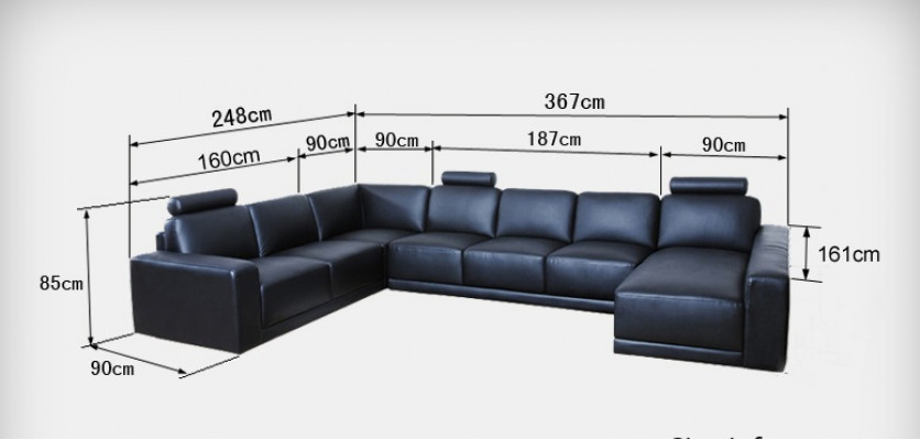 Ledercouch Wunnlandschaft Ecksdiwan Eck Garnitur Design Modern A1121