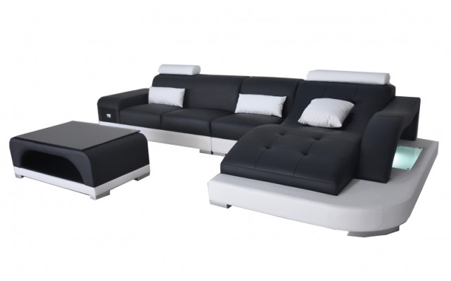 Ecksofa Canapé Polster Dësch Couches Sofas Wunnlandschaft Luxus Garnitur
