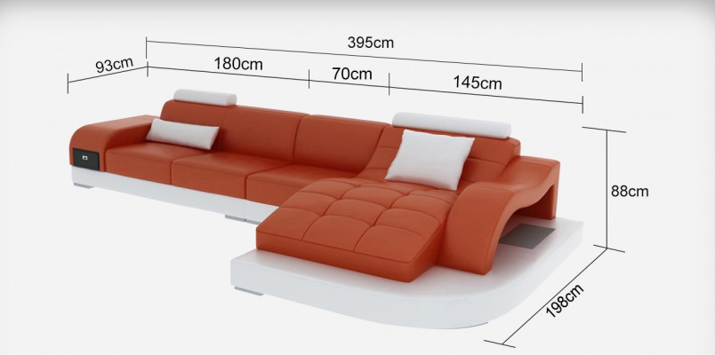 Ecksofa Canapé Polster Dësch Couches Sofas Wunnlandschaft Luxus Garnitur