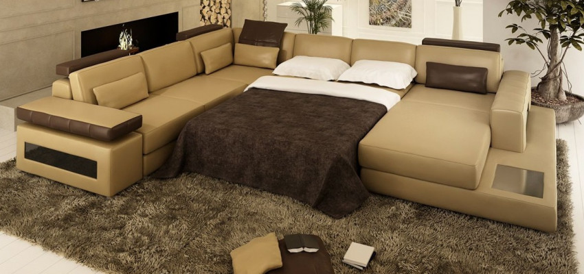Sofa U-Form Miwwel Luxus Garnitur Sofaen Couch Luxus Designer Lieder Wunnlandschaft