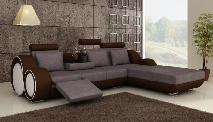 TEXTILSofa GARNITUR ECHECKSOFA ECHEKSOFA STOFFSOFA WOHNLANDSCHAFT COUCHGARNITUR NEI