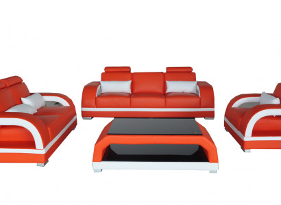 Sofa Couch Lieder Polster Sëtz Couch Garnitur 3+2+1 Dësch Set Design Canapéen