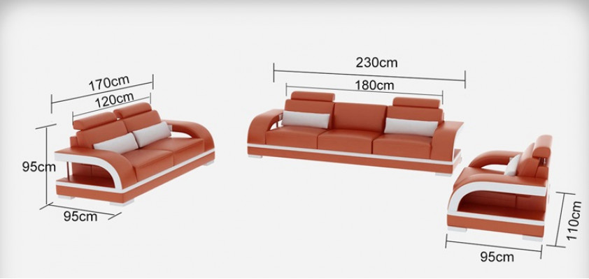 Sofa Couch Lieder Polster Sëtz Couch Garnitur 3+2+1 Dësch Set Design Canapéen
