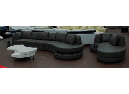 Designersofa Ecksofa Wunnlandschaft Ronnssofa Liederfornikssditioun Couch Sofa U-Form PR-S