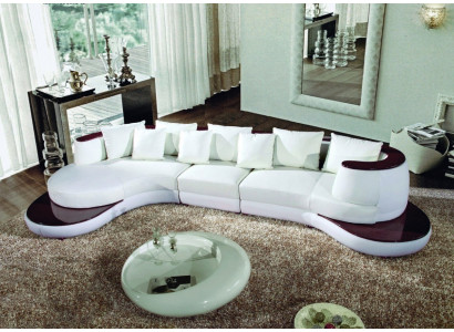 Ronnsofa mat USB Sofa Couch Ron Polster Couchen Garnitur Ecksofa Sëtz Ronn Nei