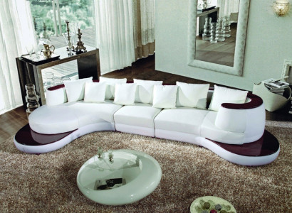 Ronnsofa mat USB Sofa Couch Ron Polster Couchen Garnitur Ecksofa Sëtz Ronn Nei