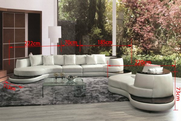 Ronnsofa mat USB Sofa Couch Ron Polster Couchen Garnitur Ecksofa Sëtz Ronn Nei