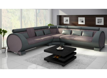 Ecksofa VIGO "LT01" Eckeckcouch + USB, Sofa Eckeckgarnitur Ledersofa Lieder Textil Stoff