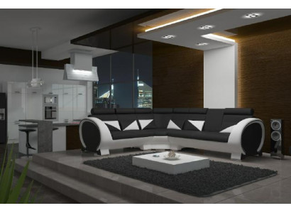 ECKSOFA ECKCOUCH DESIGN *FARFAUSWIEL* SOFA +USB,LEDER LEDERSOFA LEDERGARNITUR