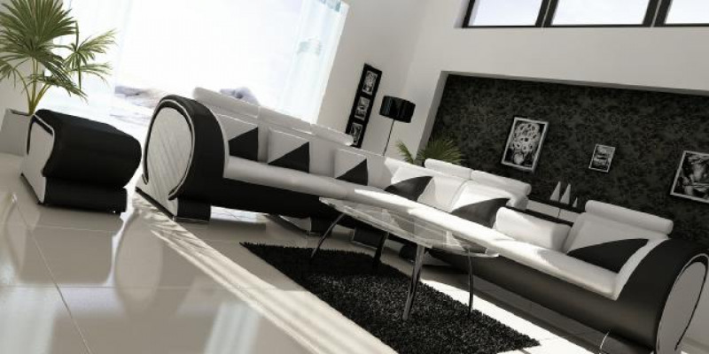 Designer Eck-Sofa Wunnlandschaft Sofa + USB Polsters Garnitur Lounge Sofas Canapéen
