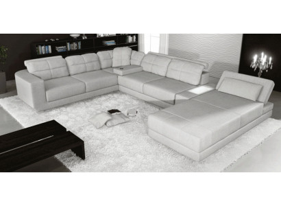 Eck Sofa Couch Polster Ecke Lieder-Sofa Couchen Miwwelen Neien Wunnlandschaft U Form