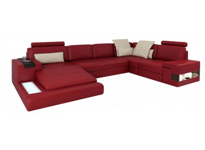 Wunnlandschaft Ecksofa U-Form Couch Sëtz Polster Sofa Modern Sofa Nei