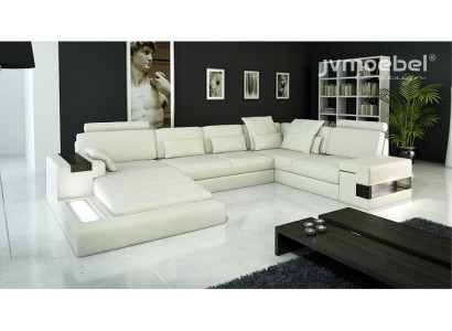 Ecksofa Wunnlandschaft U-Form Sofa Eckcouch Couch Design Polster Nei