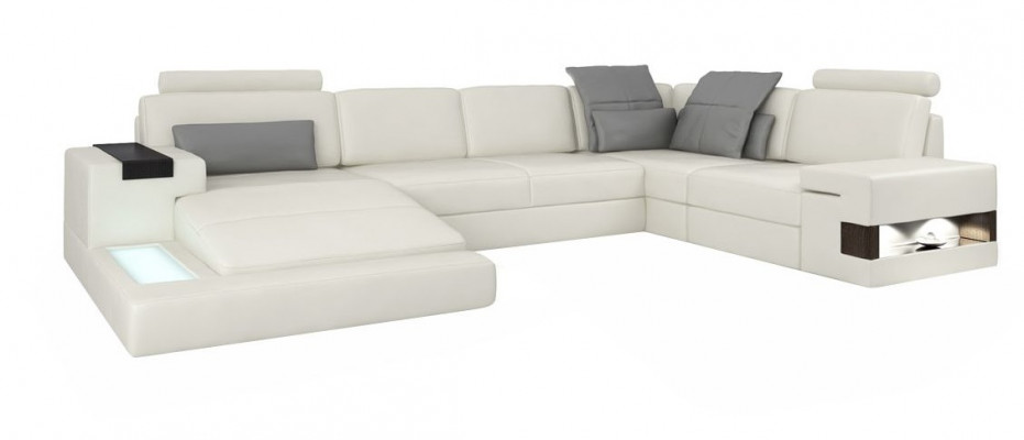 Ecksofa Wunnlandschaft U-Form Sofa Eckcouch Couch Design Polster Nei