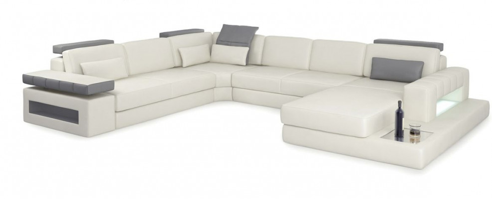 Designer Wunnlandschaft Sofa Canapé Ecksofa Polster Wunnlandschaft U-Form